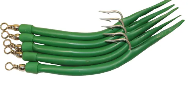 Columbi Gummimakk Grön #4/0 5-pack 